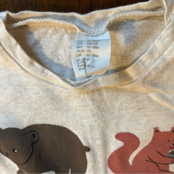 H&M | 3-piece long sleeve outfit fall themed | 18mo - Picture 3 of 6